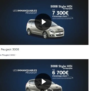 les immanquables Peugeot 107 207 3008 308