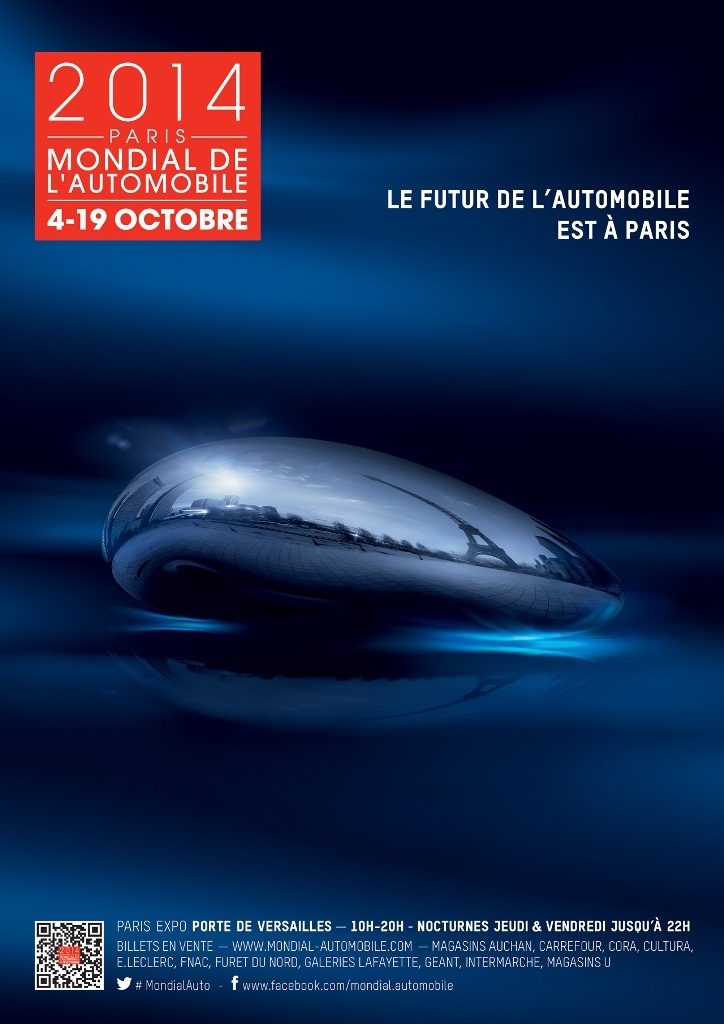 Affiche Mondial Automobile Paris 2014