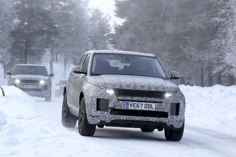 La face anvant du Range Rover Evoque nouvelle génération