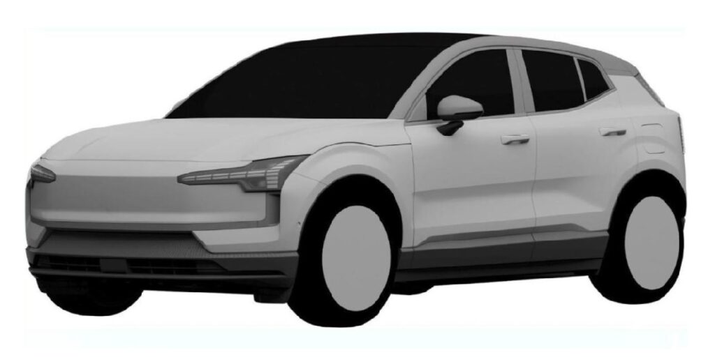 Illustration de brevet du Volvo EX30