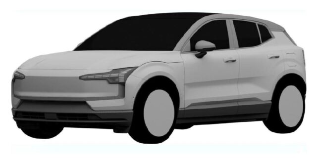 Illustration de brevet du Volvo EX30