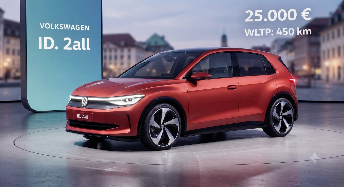 Volkswagen ID. 2all (2027) - citadine électrique Volkswagen Volkswagen ID. 2all concept citadine électrique compacte 2027 vue avant