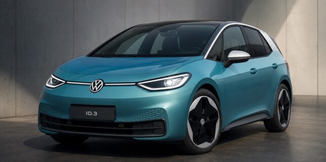 Volkswagen ID.3 compacte électrique de Volkswagen, vue moderne du véhicule illustrant son rôle de pilier face à la concurrence